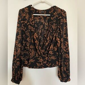 Dynamite Wrap Blouse